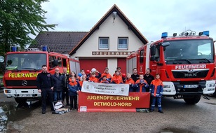 Feuerwehr Detmold: FW-DT: Förderverein spendet der Jugendfeuerwehr Detmold-Nord Spielgeräte und Ausrüstung