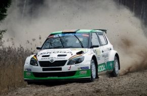 Skoda Auto Deutschland GmbH: SKODA Duo Wiegand/Christian gewinnt Qualifikation zur Rallye Lettland (FOTO)