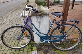 Polizeiinspektion Emsland/Grafschaft Bentheim: POL-EL: Nordhorn - Eigentümer*in eines Fahrrades gesucht (Foto)