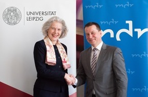 MDR Mitteldeutscher Rundfunk: Gemeinsam für Wissenschaft und Bildung: MDR baut Zusammenarbeit mit Hochschulen in Mitteldeutschland weiter aus und schließt Kooperationsvertrag mit Universität Leipzig
