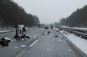 Verkehrsdirektion Koblenz: POL-VDKO: Verkehrsunfall auf der A61 mit schwerverletzter Person
