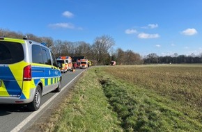 Polizei Coesfeld: POL-COE: Dülmen, Buldern, schwerer Unfall aus Rennradgruppe heraus