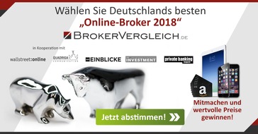 franke-media.net: Wahl zum Online-Broker des Jahres 2018 ist gestartet - abstimmen und gewinnen!