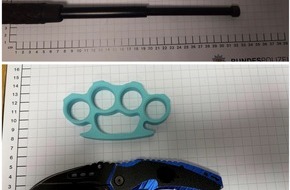 Bundespolizeidirektion Sankt Augustin: BPOL NRW: Bundespolizei findet verbotene und gefährliche Gegenstände bei einem 14- und einem 15-Jährigen