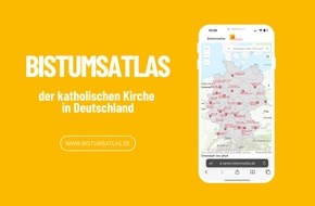 Deutsche Bischofskonferenz: Online-Bistumsatlas zeigt Orte und Aktivitäten der katholischen Kirche in Deutschland