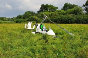 Polizeiinspektion Northeim: POL-NOM: Ultraleichtflugzeug verunfallt nach Motorausfall in der Startphase