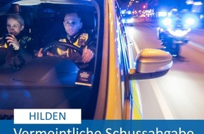 Polizei Mettmann: POL-ME: Körperliche Auseinandersetzung mit vermeintlicher Schussabgabe löste größeren Polizeieinsatz aus - Hilden - 2301106