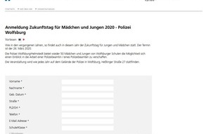 Polizei Wolfsburg: POL-WOB: Zukunftstag 2020 bei der Polizei Wolfsburg