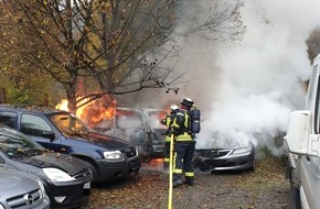 Freiwillige Feuerwehr Schalksmühle: FW Schalksmühle: Mehrere brennende PKW