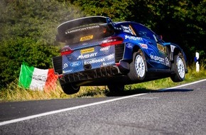 Ford-Werke GmbH: Ford Fiesta WRC-Pilot Teemu Suninen bei der Rallye Deutschland schnell, aber glücklos (FOTO)