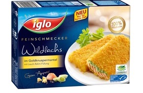 iglo Deutschland: Knusperspaß auf höchstem Niveau: iglo präsentiert Feinschmecker Wildlachs im Goldknuspermantel (BILD)