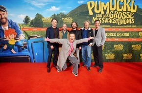 Constantin Film: PUMUCKL UND DAS GROSSE MISSVERSTÄNDNIS / Große Premiere für den kleinen Kobold / PUMUCKL feiert sein Kino-Comeback in München