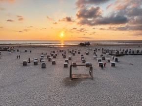 Strandkörbe in St. Peter-Ording ab sofort wieder online  buchbar – mit Platzwahl wie im Kino