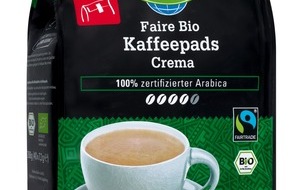 Lidl: Kaffeegenuss mit gutem Gewissen: Lidl-Eigenmarke Fairglobe ist Testsieger in der Ökotest / Kinderzahnbürste und Tampons sind "Sehr gut", Haarspülung schneidet "Gut" ab