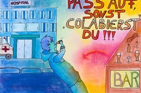 DAK-Gesundheit: bunt statt blau: Schülerinnen aus Wiebelskirchen gewinnen Plakatwettbewerb gegen Komasaufen im Saarland