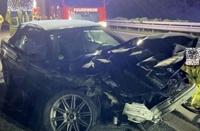 Polizeiautobahnstation Kaiserslautern und Zentrale Verkehrsdienste: POL-PASTKL: Auffahrunfall mangels Sicherheitsabstands