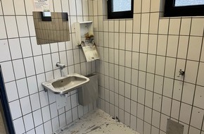 Polizeidirektion Trier: POL-PDTR: Frau löscht Brand in öffentlicher Toilettenanlage in Morbach