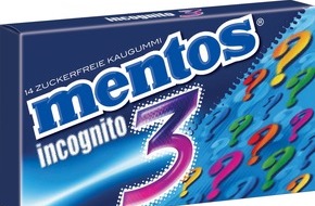 CFP Brands Süßwarenhandels GmbH & Co. KG: Superheld in geheimer Mission / Mentos Chewing Gum "3" Incognito - Identität: top secret (BILD)