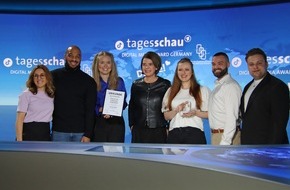 NDR / Das Erste: Ausgezeichnet: Tik-Tok-Kanal der tagesschau erhält Digital Media Award Germany 2023