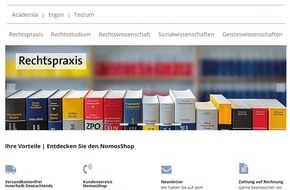 Nomos Verlagsgesellschaft mbH & Co. KG: Nomos stellt neuen Onlineshop vor