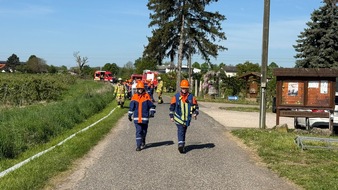 FW Weinheim: Nachwuchs rettet Zukunft - Weinheimer Jugendfeuerwehr im Gro&szlig;einsatz