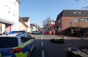 Polizeiinspektion Rotenburg: POL-ROW: ++ Alkoholisierter Fahrer auf der A1 gestoppt ++ Schwerer Unfall in Vahlde - Zwei Personen eingeklemmt ++ Schwerverletzter Motorradfahrer nach Unfall in Bremervörde ++