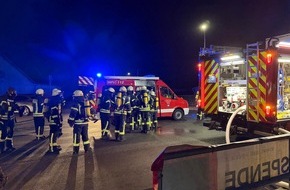 Kreisfeuerwehr Rotenburg (Wümme): FW-ROW: Küchenbrand in Flüchtlingsunterkunft - Bewohner retten sich selbst