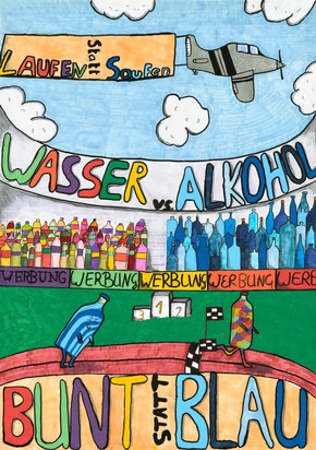 „bunt statt blau“: Schülerin aus Stralsund gewinnt Plakatwettbewerb in Mecklenburg-Vorpommern