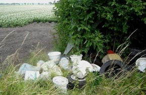 Polizeiinspektion Hildesheim: POL-HI: Wildes Müllentsorgen in der Feldmark