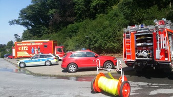 FW Menden: ABC-Einsatz für die Feuerwehr Menden - Behälter mit Schwefelsäure umgestürzt