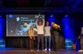 Allgäu GmbH: Allgäuer Gründerbühne 2025: Nepsos GmbH gewinnt vor Paltech GmbH und YOUL GmbH. Der Preis für Nachhaltigkeit geht ebenfalls an Paltech.