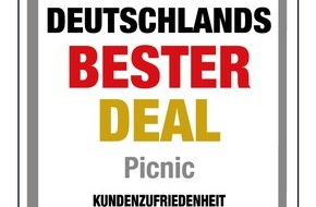 Picnic: FOCUS-MONEY-Studie zeichnet Picnic als "Deutschlands bester Deal" aus