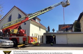 Feuerwehr München: FW-M: Drehleiterrettung mit Plan B (Thalkirchen-Obersendling)