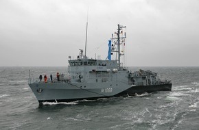 Presse- und Informationszentrum Marine: Minenjagdboot "Datteln" beendet NATO-Einsatz (mit Bild)