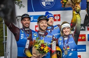 FIL - Internationaler Rodel Verband: Team Lettland verteidigt zuhause erfolgreich EM-Titel / Deutschland gewann EM-Titel bei den Männern und Frauen im Einzel und im Doppel der Männer