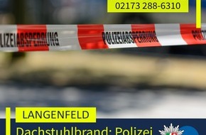 Polizei Mettmann: POL-ME: Brand eines leerstehenden Wohnhauses - Polizei ermittelt - 2507024