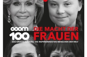 OOOM Holding GmbH: Thunberg, Fonda, Obama, Marin: Acht Frauen in den Top 10 der inspirierendsten Menschen der Welt 2019
