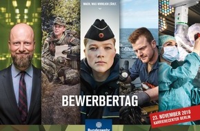 PIZ Personal: "Bewerbertage" in den Karrierecentern der Bundeswehr in Berlin, München, Hannover und Mainz Ende November 2018