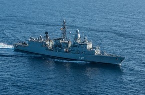Presse- und Informationszentrum Marine: Fregatte "Augsburg" kehrt zum letzten Mal aus einem Einsatz zurück