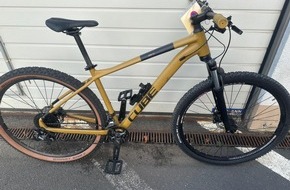 Landespolizeiinspektion Erfurt: LPI-EF: Goldfarbenes Fahrrad sucht seine Besitzer