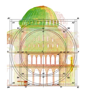 Berner Wissenschafter entschlüsseln Baumodul der Hagia Sophia: Quadrat/Kreis-Doppelmodul war Entwurfsprinzip des &quot;Achten Weltwunders&quot;