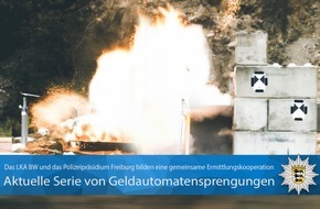 Landeskriminalamt Baden-Württemberg: LKA-BW: Gemeinsame Pressemitteilung des Polizeipräsidiums Freiburg und des Landeskriminalamts BW zu der aktuellen Serie von Geldautomatensprengungen im Zuständigkeitsbereich des Polizeipräsidiums Freiburg