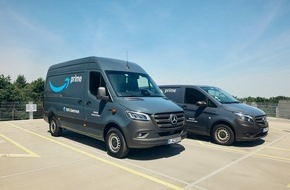 Amazon Deutschland Services GmbH: Amazon erweitert sein europäisches Transportnetzwerk um rund 5.000 Elektro-Transporter von Mercedes-Benz Vans