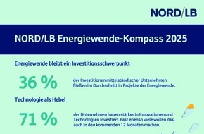NORD/LB Norddeutsche Landesbank: NORD/LB-Studie: Mittelstand investiert verst&auml;rkt in Energiewende und neue Technologien