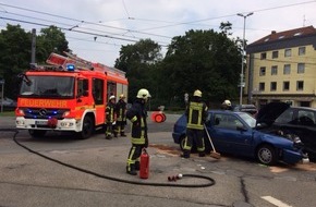 Feuerwehr Mülheim an der Ruhr: FW-MH: Verkehrsunfall mit eingeklemmter Person