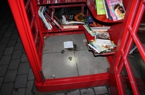 Kreispolizeibehörde Viersen: POL-VIE: Viersen: Glück im Unglück: Bücherschrank wurde nicht erneut Opfer von Flammen- Kripo bittet um Hinweise