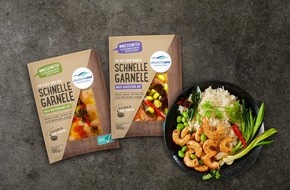 Deutsche See GmbH - Fischmanufaktur: Pressemitteilung: Deutsche See bringt neue Produktrange "Schnelle Garnele" ins SB-Regal