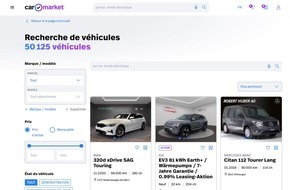 Carmarket AG: Carmarket dépasse les 50 000 véhicules de qualité référencés / Une offre exceptionnelle pour les clients privés suisses