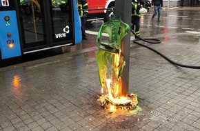 Polizeidirektion Pirmasens: POL-PDPS: Zweibrücken - Mülleimer brennt am Zentralen Omnibusbahnhof