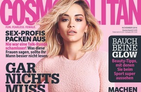 Bauer Media Group, Cosmopolitan: Rita Ora (25) in COSMOPOLITAN: "Ich schäme mich nicht dafür, dass ich in Therapie bin."